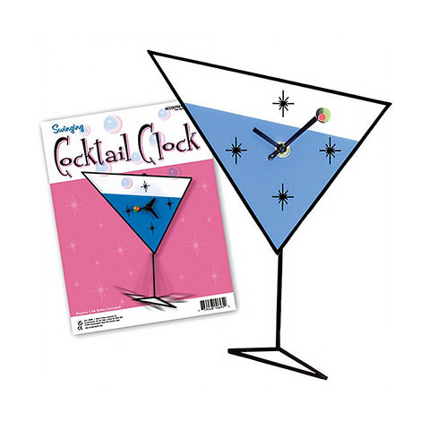 Swinging Cocktail Clock.