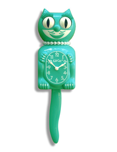 Kit-Cat Clock Lady Emerald Green