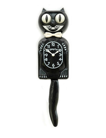 Kitty-Cat Clock (3/4 Size Gentleman) Black