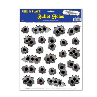 Bullet Holes  (Peel and Place)