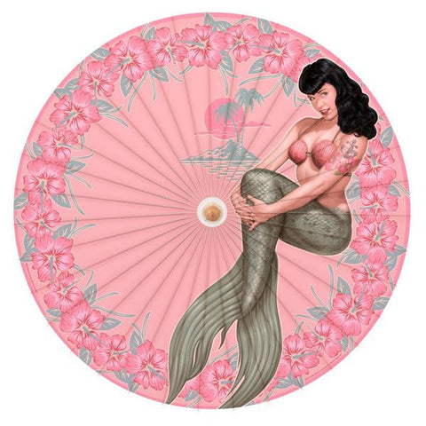 Paper Parasol Bettie Page (Mermaid)