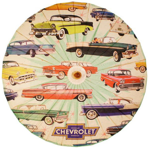 GM Chevrolet 1950s Cars Pinup Parasol