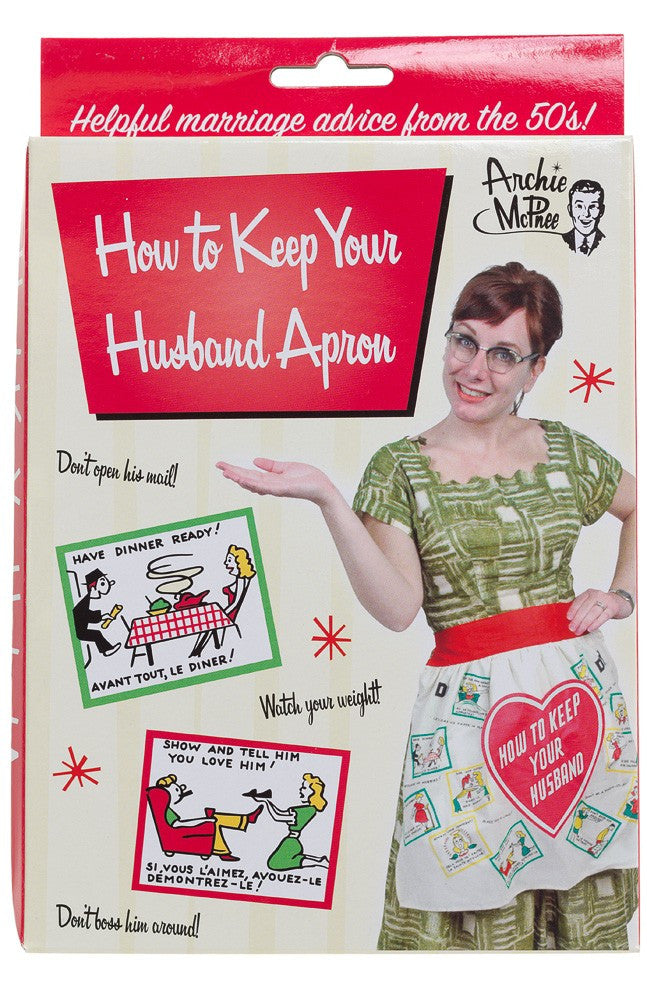 housewife apron novelty apron husband apron 1950s pretty apron printed apron funny apron heart apron 