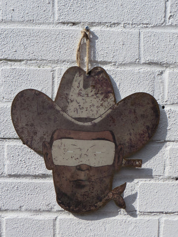 Masked Cowboy Sign