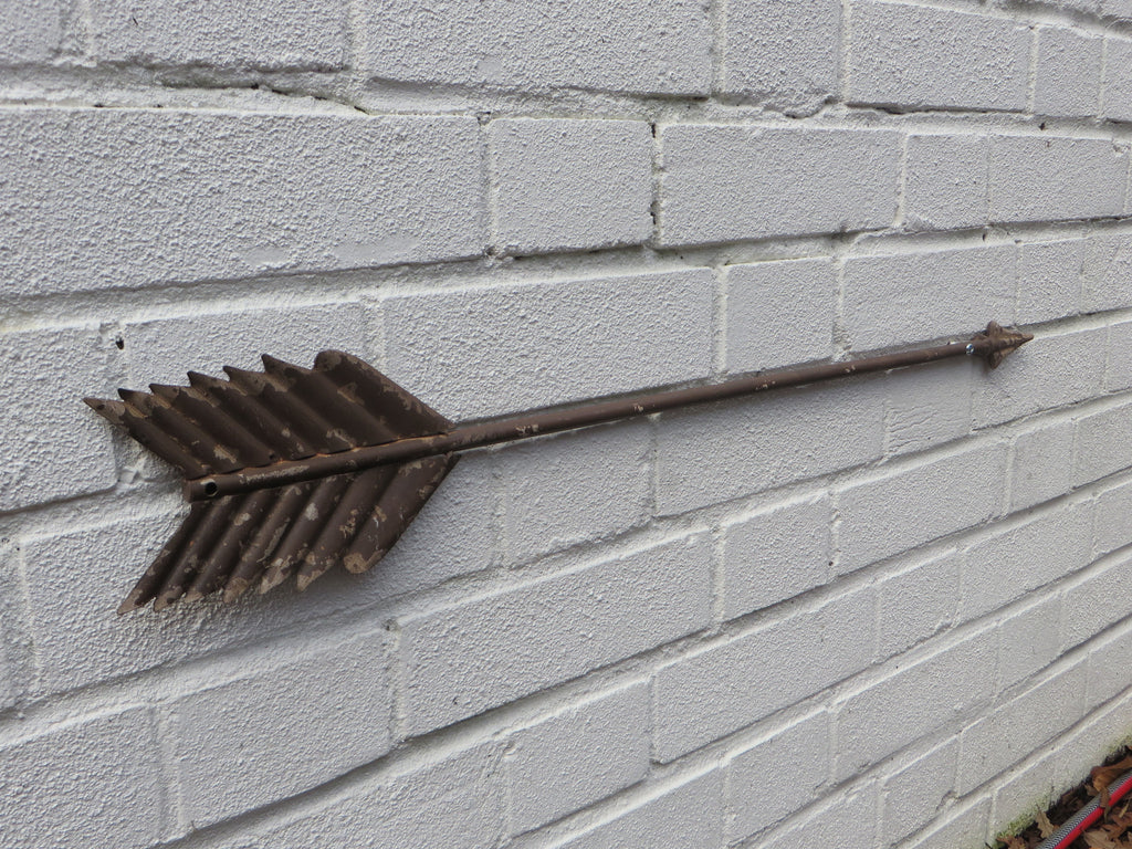 Large rustic metal arrow 