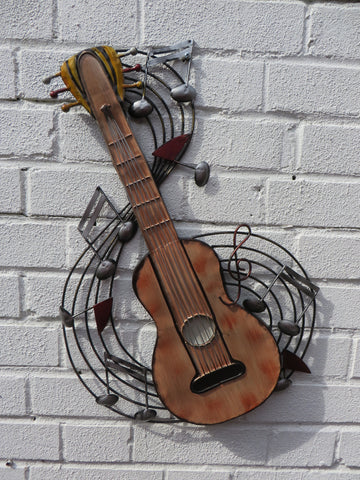 Metal Guitar Sculpture