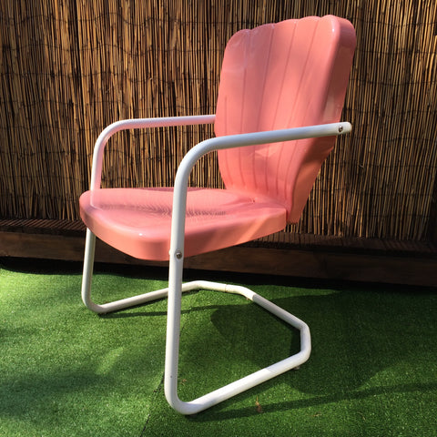 1956 Thunderbird Lawn Chair Coral