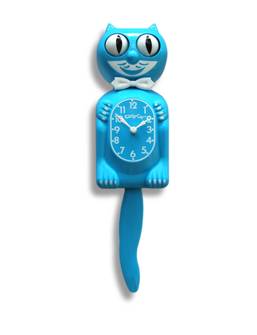 Kitty-Cat Clock (3/4 Size Gentleman) Scuba Blue
