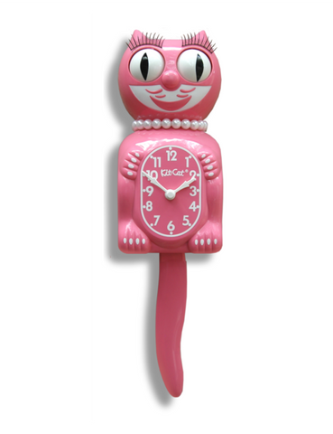 Kit-Cat Clock (Full Size Lady) Strawberry Ice