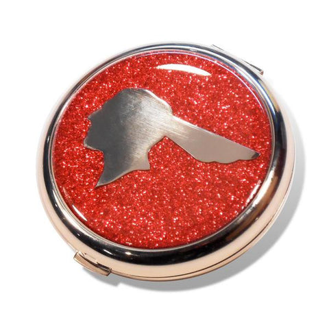 Compact Mirror Pontiac - (Detroit Chrome) Red Flake