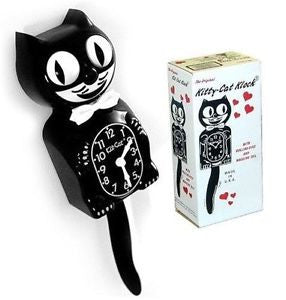 Kit-Cat Clock (Full Size Gentleman) Black