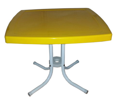 Square Side Table Red