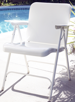 Belvidere Folding Chairs Blue & White